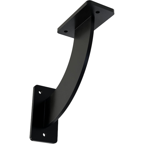 Ekena Millwork Bradford Steel Bracket, Powder Coated Black 2"W x 7"D x 7"H BKTM02X07X07BRPBL - main